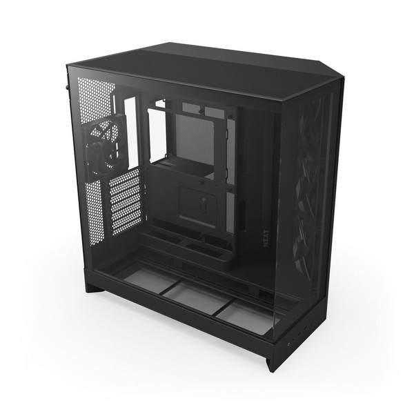 NZXT PCケース H9 FLOW(2025) ブラック CM-H92FB-01 ファン4基標準搭載 E-ATX/ATX/Micro-ATX/Mini-ITX 斜めファン配置 【キャンセル不可・北海道沖縄離島配送不可】 -お取り寄せ- 4943508304873-ds｜パソコンパーツのアプライド