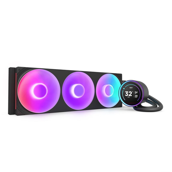 NZXT 水冷中央処理装置冷房装置 KRAKEN ELITE 420 RGB（2024) 黒いこと RL-KR42E-B2 2.72in液晶見せびらかす積み上げる LGA1851相応う RGB発しる 【とり止める不可・北海道沖縄離島送りとどける不可】 -お取り寄せ- 4943508305023-ds
