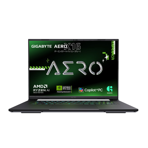 GIGABYTE ゲーミングノートパソコン AERO X16 2WHA3JPC65DP 16インチ Ryzen AI 9 HX370 GeForce RTX 5070 Laptop メモリ:32GB SSD:1TB Windows 11 Pro 日本語キーボード ルーナーホワイト ギガバイトノートPC 4719331764180-ds|パソコンパーツのアプライド