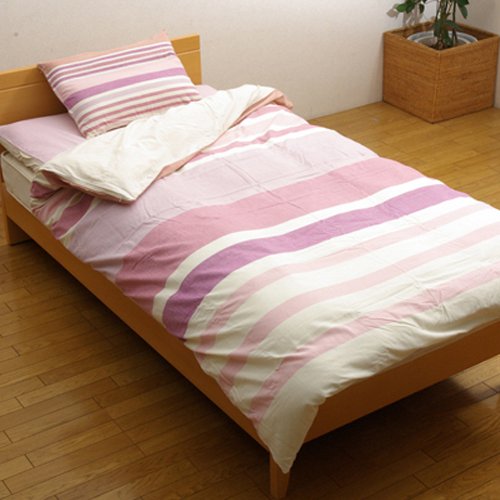 イケヒコ 布団カバー 洗える ストライプ柄 インド綿使用 コロンnsk 掛け布団カバー ピンク ダブル 約190 210cm カジュアル ピンク 代引き不可 北海道沖縄離島は配送不可 お取り寄せ品 Andapt Com