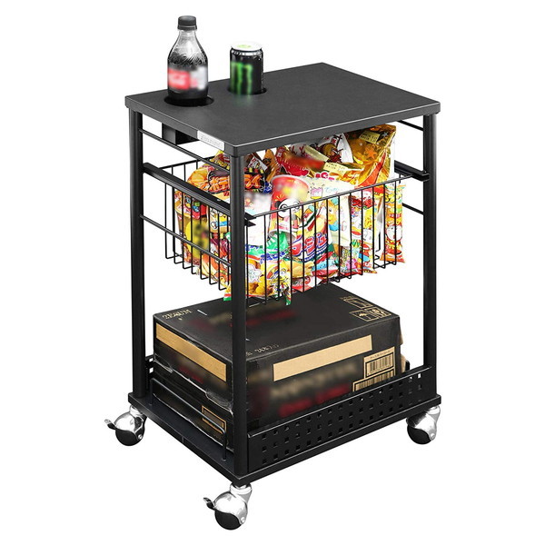 Bauhutte バウヒュッテ 傍え手押し車 黒いこと 幅43×奥ふかさ31×高さ65.5糎 活動力手押し車 BHS-430EW-BK  【代引・日にち任じる・とり止める不可・北海道沖縄離島送りとどける不可】-製造会社直送-