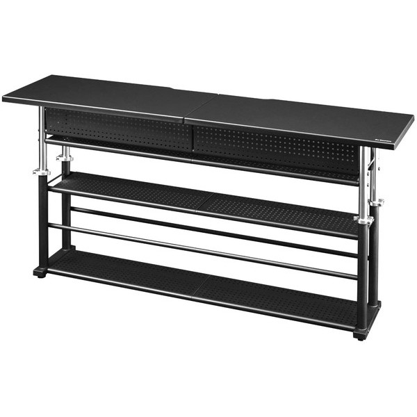 Bauhutte バウヒュッテ エクステンションデスクラージ 昇降式 幅140&times;奥行35 ブラック BHC-1400H-BK 4589946143539 【代引・日時指定・キャンセル不可・北海道沖縄離島配送不可】-メーカー直送-｜パソコンパーツのアプライド 23,680円