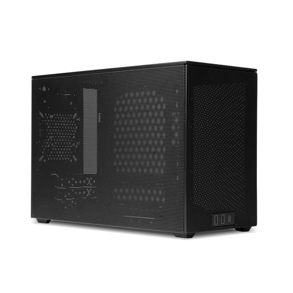 SSUPD PCケース ミニタワー Mini-ITX/Mini-DTX Meshroom D BK (L)259mm &times; (W)167mm &times; (H)363mm 【代引・日時指定・キャンセル不可・北海道沖縄離島配送不可】 -お取り寄せ- 4718466019981-ds｜パソコンパーツのアプライド