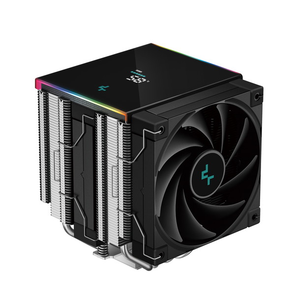 DeepCool CPUクーラー R-AK620-BKADMN-GJD (AK620 DIGITAL SE) ツインタワー構造 6本ヒートパイプ構成 高性能120mm PWMファン:FK120×2基搭載 CTT2.0テクノロジー 【キャンセル不可・北海道沖縄離島配送不可】 6933412729518-ds