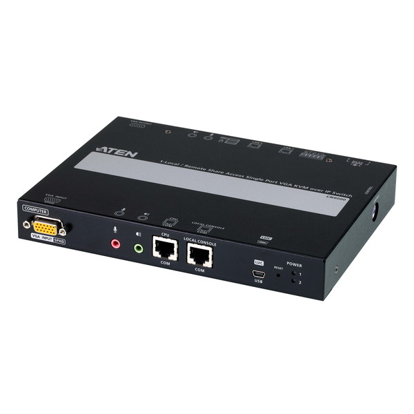 ATEN IP KVM取り替えっこ CN9000 1田舎ふう/リモート メモリアクセス分かち合う 1界面 VGA KVM over IP 解像力：1920×1200 RS-232C相応う 【とり止める不可・北海道沖縄離島送りとどける不可】-お取り寄せ- 4710469340680-ds