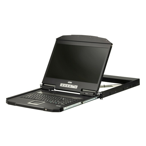 ATEN KVMドロワー CL3100NXJJL USB/VGA相応う シングル横すべりLCDコンソールドロワー（演芸会貨物自動車相応う） ロング軌跡【とり止める不可・北海道沖縄離島送りとどける不可】-お取り寄せ- 4719264646812-ds