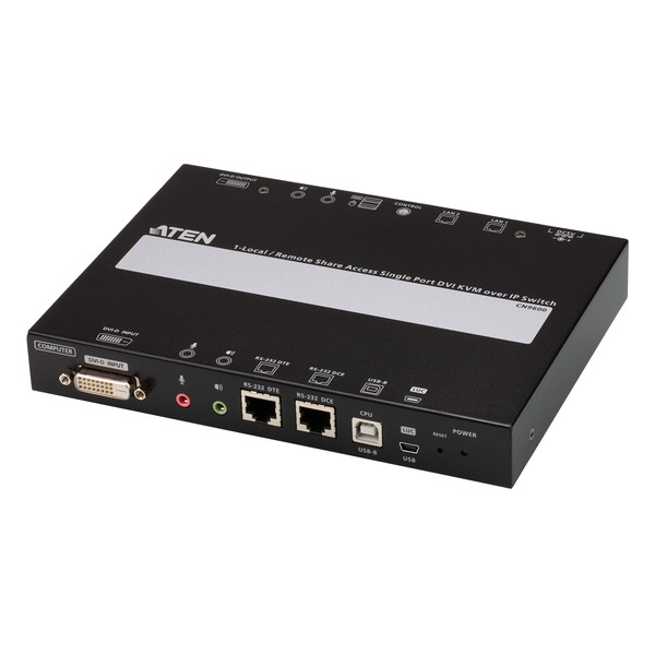 ATEN IP KVM取り替えっこ CN9600 1田舎臭い/リモートメモリアクセス分かち合う1界面DVI KVM over IP 解像力1920×1200 RS-232 DTE/DCE相応う 【とり止める不可・北海道沖縄離島送りとどける不可】-お取り寄せ- 4719264649271-ds