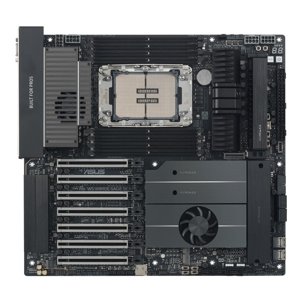 ASUS マザーボード PRO WS W890E-SAGE SE ワークステーション Intel W890チップセット LGA4710-2 Xeon 6対応 DDR5 ECC RDIMM 7スロット PCIe 5.0 x16搭載 デュアル10Gb LAN IPMI BMC搭載【キャンセル不可・北海道沖縄離島配送不可】 0199291389380-ds