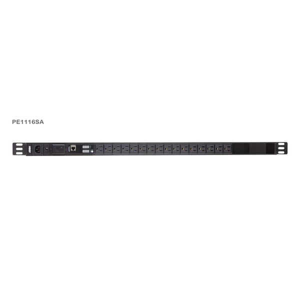 ATEN 仕合わせPDU ( 0U / 100V / 15A / NEMA手合い 16界面/ サルゼ保護すること電気回路 / 位置づける役立つこと積み上げる ) 差し込み赤ちょうちん PE1116SA【とり止める不可・北海道沖縄離島送りとどける不可】-お取り寄せ- 4710469340758-ds