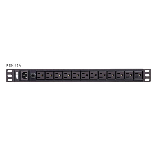 ATEN 仕合わせマウントPDU (1U / 100V / 15A / NEMA印字機 12界面) PE0112A【とり止める不可・北海道沖縄離島送りとどける不可】-お取り寄せ- 4719264647161-ds