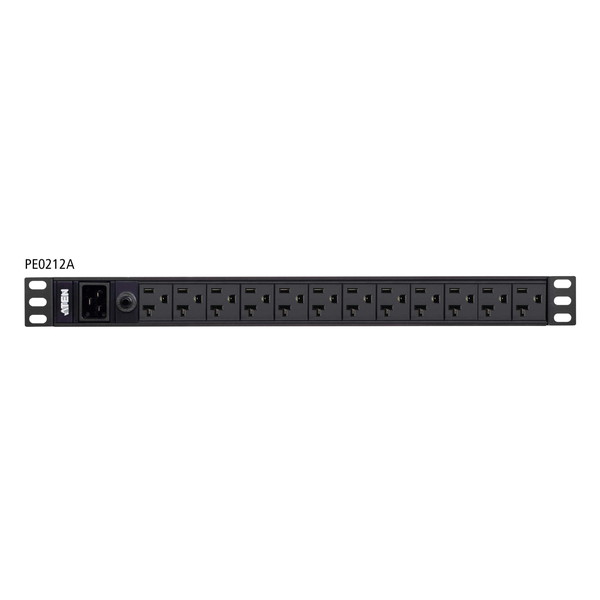 ATEN 仕合わせマウントPDU ( 1U / 100V / 20A / 12界面) PE0212A【とり止める不可・北海道沖縄離島送りとどける不可】-お取り寄せ- 4719264647185-ds