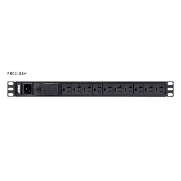 ATEN ラックマウントPDU ( 1U / 20A / NEMAタイプ / 18ポート/ サージ保護回路搭載 ) PE0218SA【キャンセル不可・北海道沖縄離島配送不可】-お取り寄せ- 4719264648878-ds