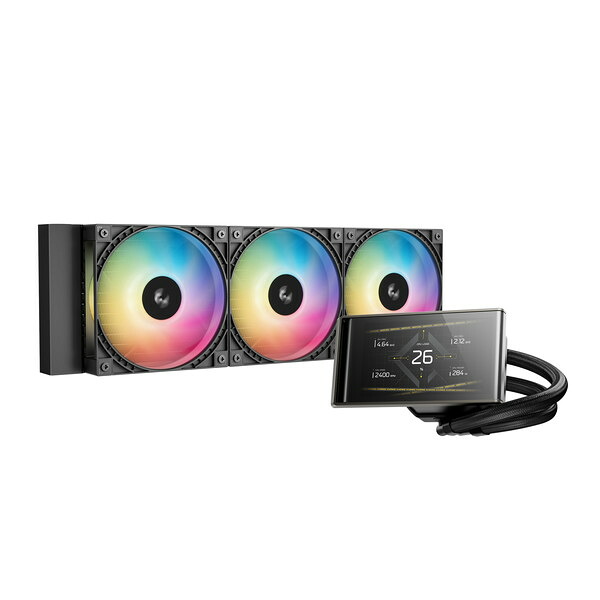 DEEPCOOL 水冷中央処理装置空調設備 R-LT360VISION-BKAMMC-G-1 LT360 VISION ARGB 360粍真似形 4.5inIPS液晶積み上げる 第6時人揚水機 FD12 ARGB V2愛読者召しかかえる 【とり止める不可・北海道沖縄離島送りとどける不可】 6933412730156-ds