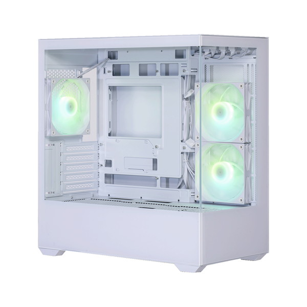 玄人志向 PCケース KRC-mT01W ホワイト KRC-mT01シリーズ Micro ATXマザーボード対応 ガラスパネル(フロント・左サイド)採用 ARGBファン搭載 ピラーレスPCケース【キャンセル不可・北海道沖縄離島配送不可】 4988755072366-ds｜パソコンパーツのアプライド