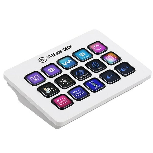 Elgato Stream Deck MK.2 White (日本語パッケージ) 10GBA9911-JP エルガト ストリームデック 動画 配信 ゲーム 音楽 多機能 ショートカットキーボード LCDボタン15個 ホワイト【納期要確認・キャンセル不可・北海道沖縄離島配送不可】 -お取り寄せ- 9760098502268-ds|パソコンパーツのアプライド