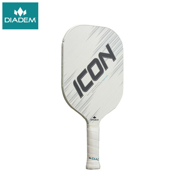 【マラソン限定!最大2000円OFFクーポン 】DIADEM Icon V2 ピックルボールパドル ホワイト TPA004 ダイアデム PICKLEBALL PADDLE ラケット アイコン WHITE 白