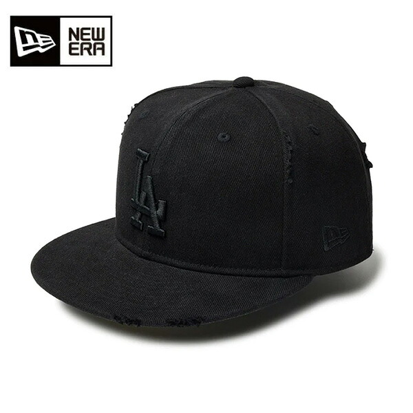 ニューエラ 59FIFTY Damaged Series ロサンゼルス・ドジャース キャップ 25SS ブラック 14388856 帽子 アウトドア カジュアル スポーツ 5950 MLB DAMAGED LOSDOD BDNM