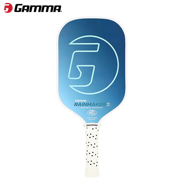 【25日0時~26H限定★最大ポイント47倍 】GAMMA ピックルボールパドル MICROBEAD RAINMAKER 16 ブルー 1E805713 ガンマ マイクロビーズ レインメーカー ラケット PICKLEBALL PADDLE カーボン 16mm|ラケットショップ・アプローチ
