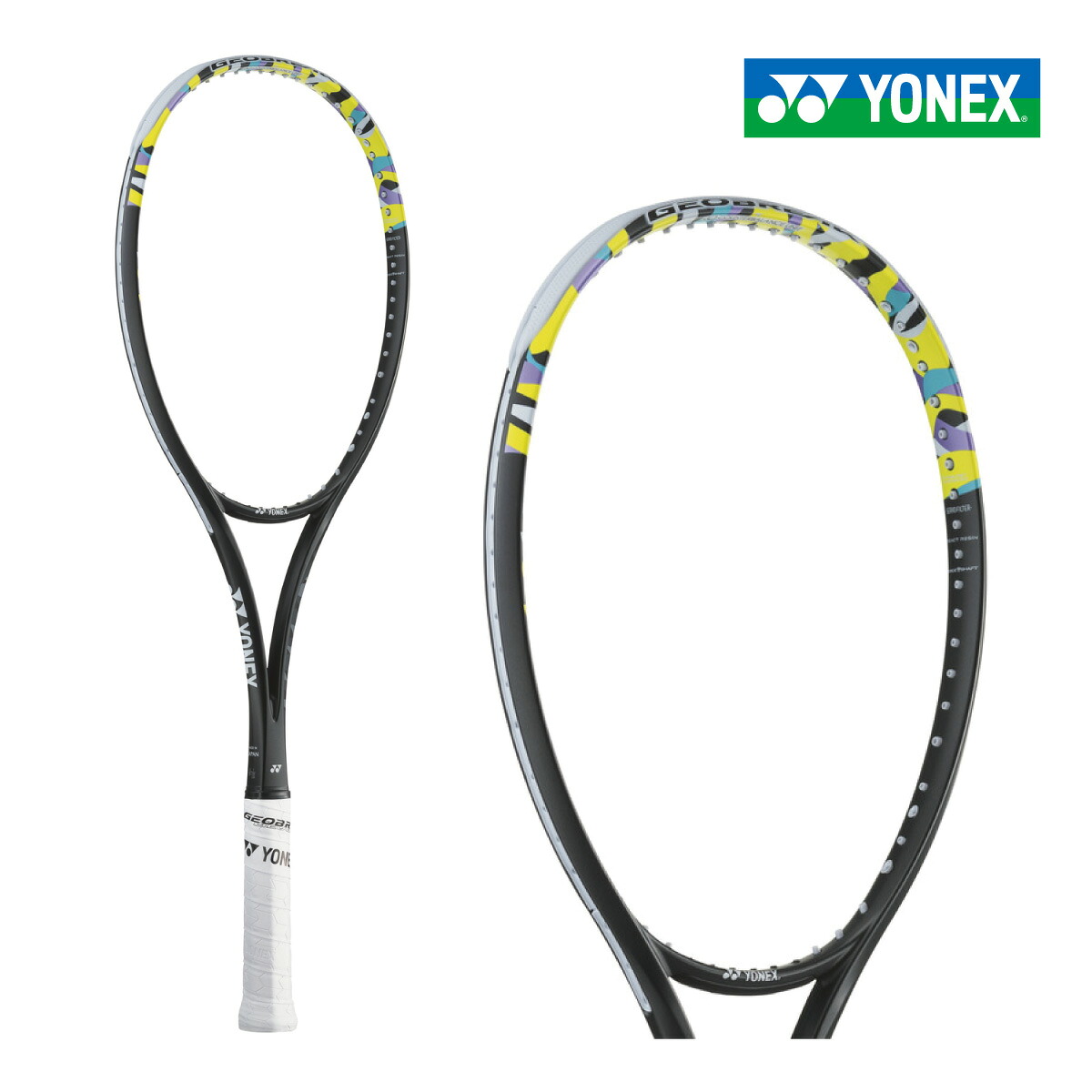 YONEX ジオブレイク50S 02GB50S-500 ヨネックス GEOBREAK50S 2024SS ライムイエロー ソフトテニス 軟式テニス ストローク重視｜ラケットショップ・アプローチ
