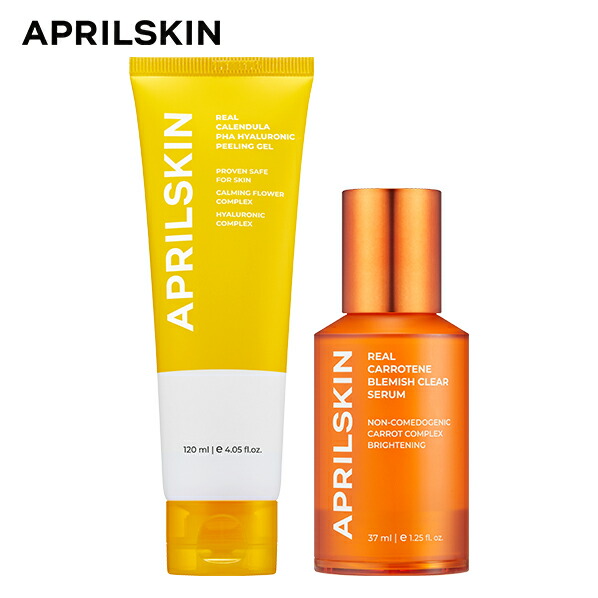 楽天市場 国内発送 日本公式エイプリルスキン Aprilskin 肌キメセット ピーリングジェル ブラシなし ピーリングジェル カロテンセラム Apr Beauty Shop