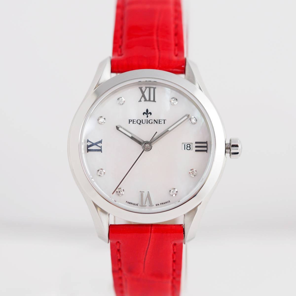 楽天市場】PEQUIGNET 腕時計 ブレスレット クオーツ 3511 白系盤