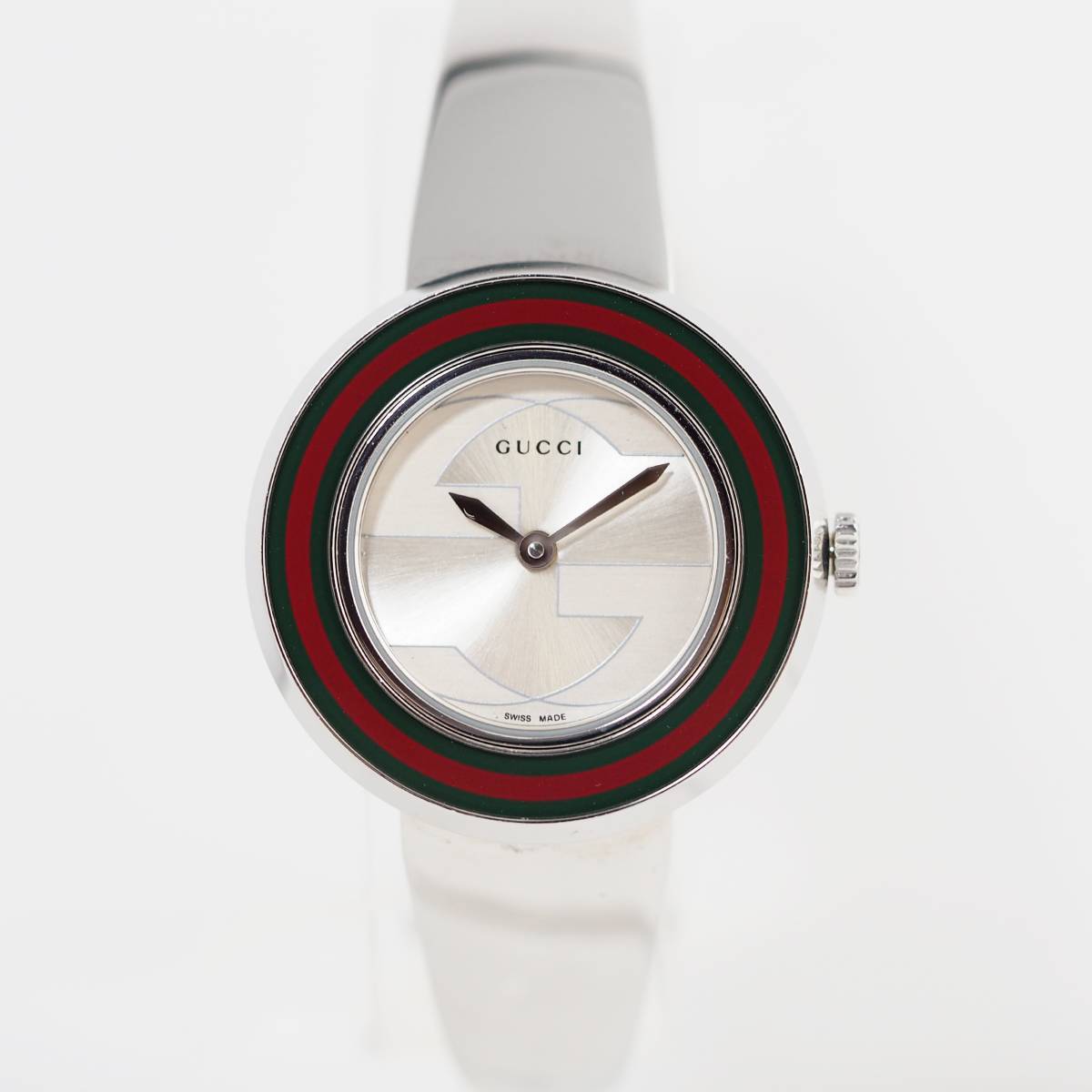 稼動品　GUCCI グッチ　白文字盤　ラウンド　シルバーバングル　腕時計 楽天市場】グッチ GUCCI 腕時計 ブレスレット バングル トワール