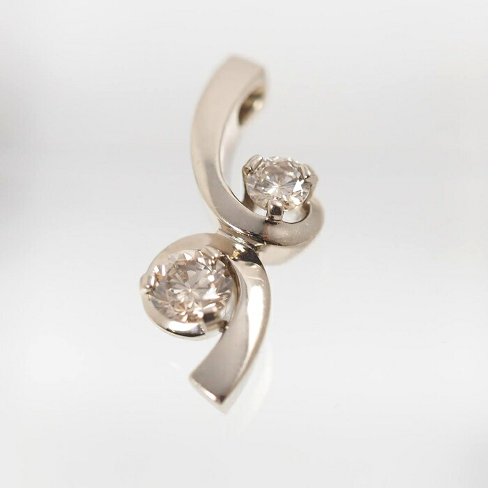 KASHIKEY カシケイ FLOAT フロート ブラウンダイヤモンド 0.30ct　K18ブラウンゴールド ペンダントトップ [中古]