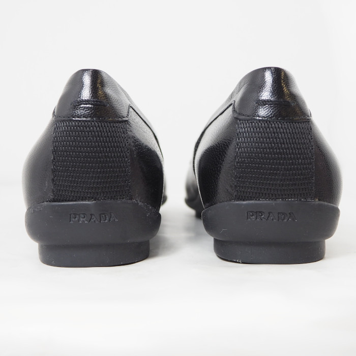 Prada プラダ カーフ ラバーソール パンプス フラット シューズ 35 1 2 ブラック レディース 収納袋付 中古 Rekcrossfit Com Br