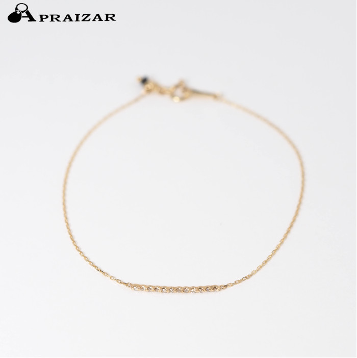 楽天市場】アガット クロス ダイヤモンド ブレスレット K18イエロー