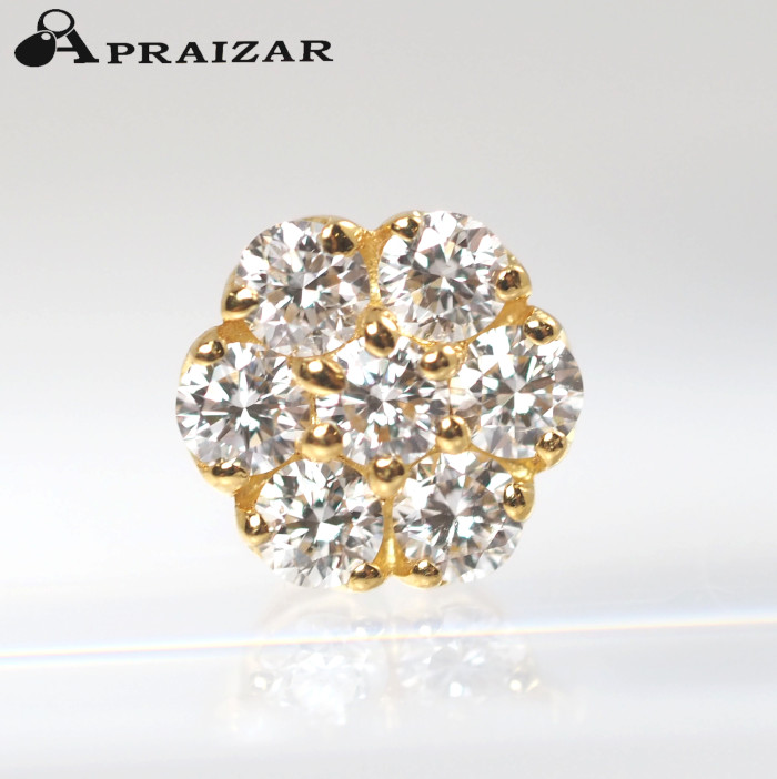 美品　ポンテヴェキオ フラワーフープピアス　K18PG 花形 楽天市場】【返品可】ポンテヴェキオ Ponte Vecchio フラワーモチーフ