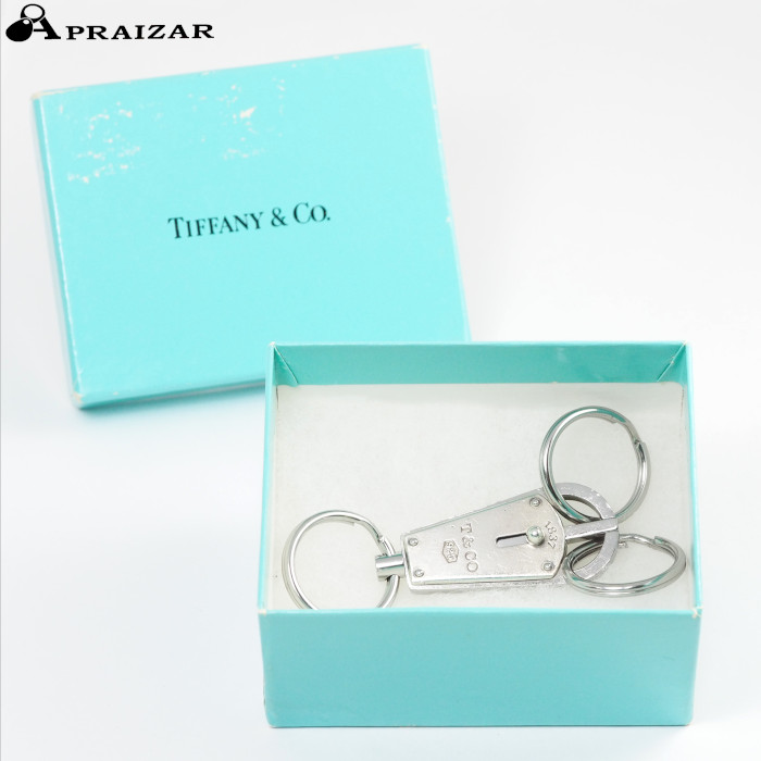 【美品】Tiffany ティファニー プレゼント ボックス キーホルダー リング 楽天市場】ティファニー キーリング付き キーホルダー TIFFANY