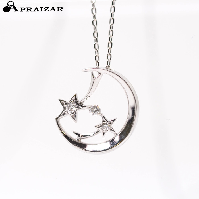 楽天市場】スタージュエリー ペンダントネックレス K18YG ダイヤ0.04ct