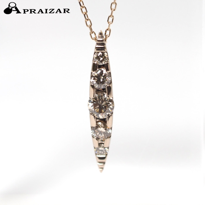 KASHIKEY カシケイ NAKID ネイキッド K18BG ブラウンダイヤ0.30ct ネックレス [中古]