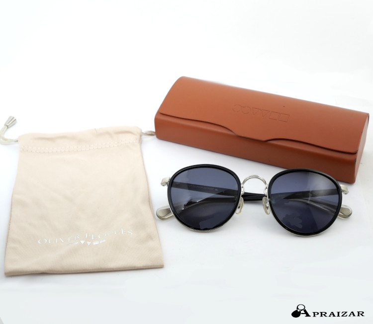 美品 レターパックプラス発送 OLIVER PEOPLES オリバーピープルズ WEST Leven サングラス ブラック/シルバー ケース・収納袋付　[中古]｜APRAIZAR