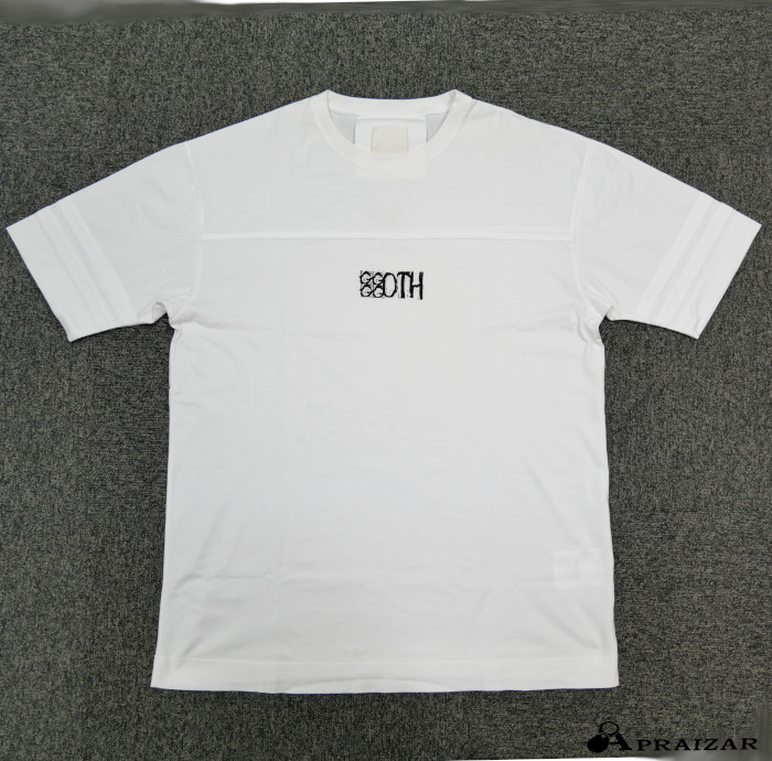 レターパックプラス発送 GIVENCHY ジバンシィ GOTH コットン100% ロゴ プリント Tシャツ L ホワイト メンズ 大きめ オーバーサイズ [中古]｜APRAIZAR