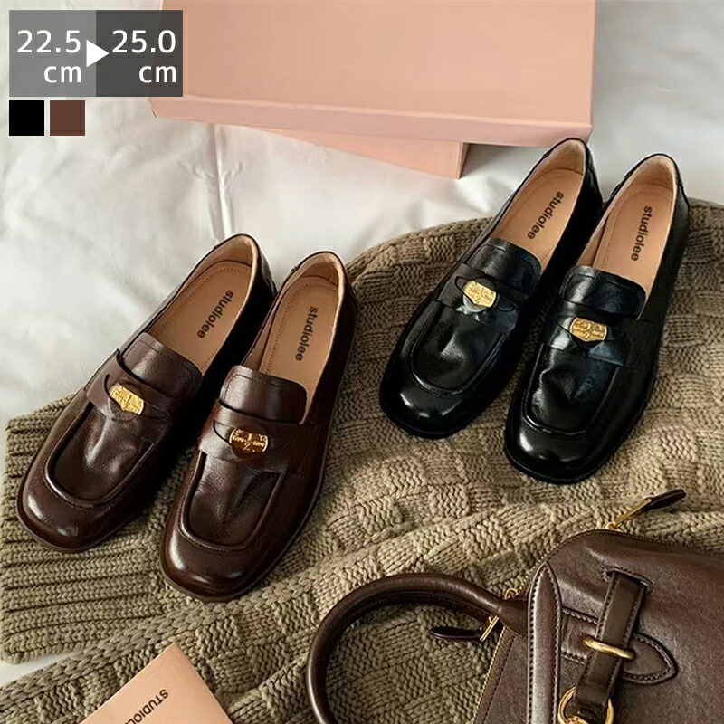 ShoePremo ベージュ コインローファー 3.5cmヒール ShoePremo ベージュ コインローファー 3.5cmヒール
