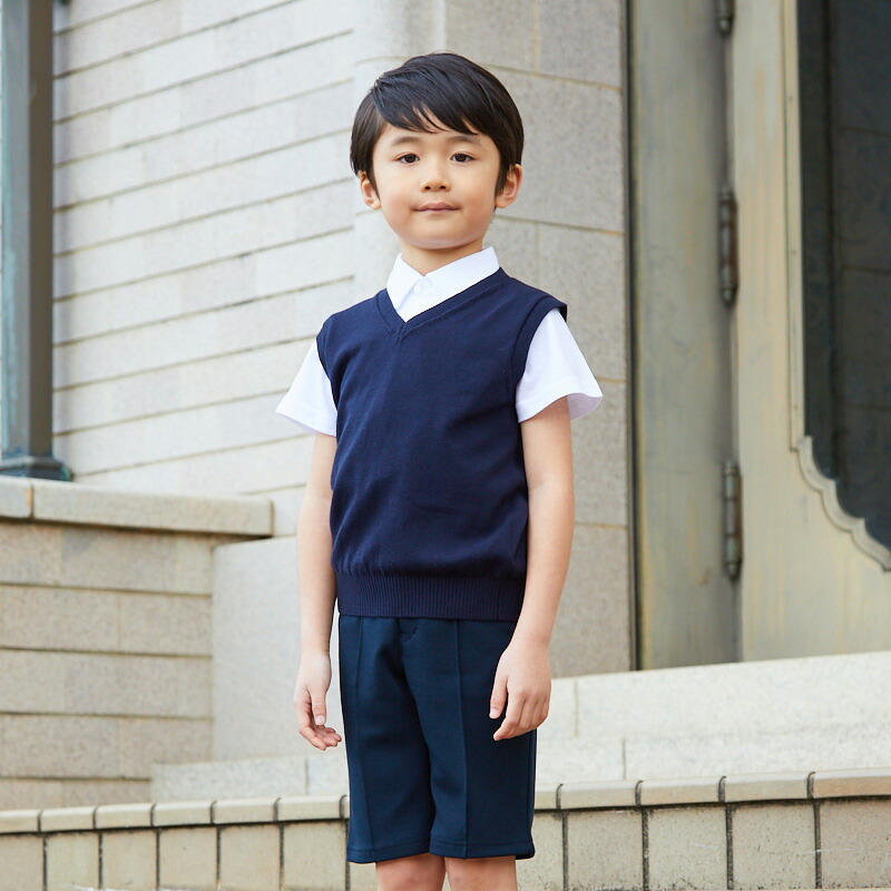 familiar他 小学校受験用 男の子 シャツ3枚・半ズボン3枚・ベスト2枚-