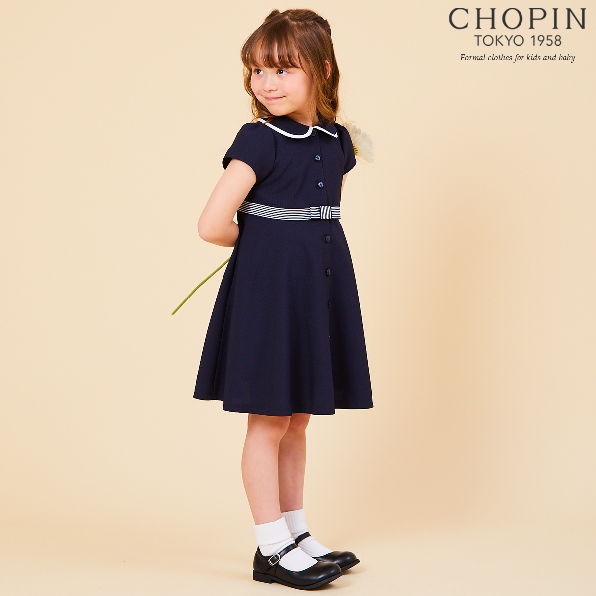 スーパーセール10 Off 涼感襟付リボンフレアワンピース 110 1 130 140cm 8136 2327 Chopin ショパン 子供服 フォーマル 女の子 キッズ 発表会 冠婚葬祭 小学校 幼稚園 お受験 子供服 女の子 キッズ 春 夏 お出かけ 結婚式 ネイビー 紺 Clinicalaspalmeras Com