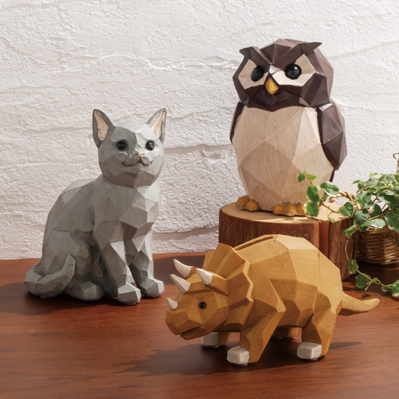 楽天市場】A040033かわいい動物貯金箱 貯金箱 お金のボック