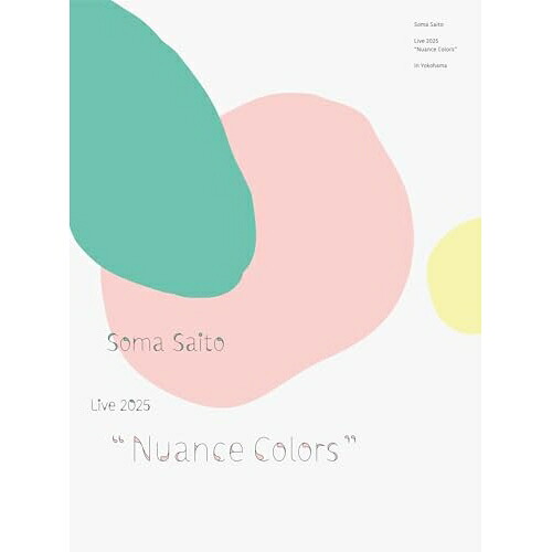 BD / 斉藤壮馬 / 斉藤壮馬 Live 2025 ”Nuance Colors” in Yokohama(Blu-ray) (完全生産限定盤) / VVXL-287|エプロン会 店
