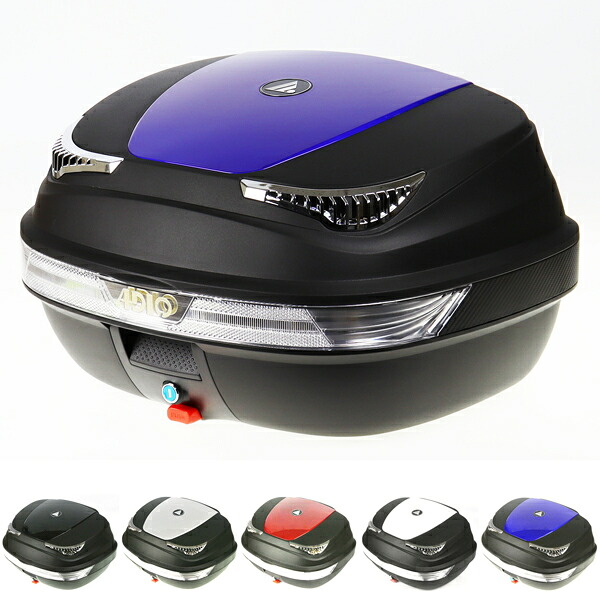 【送料無料】2024年11月 新発売！　 [ハイグレードタイプ] リアボックス (容量51L) 大容量 汎用 背もたれ付 バイク トップケース リアケース [AG-88]｜APS-ipp