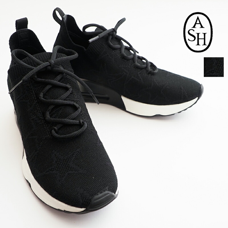 ASH Starmoon 50mm ブラック ハイカットスニーカー 39 ASH スニーカー 「STARMOON BUCKLE」厚底ベルトスニーカー