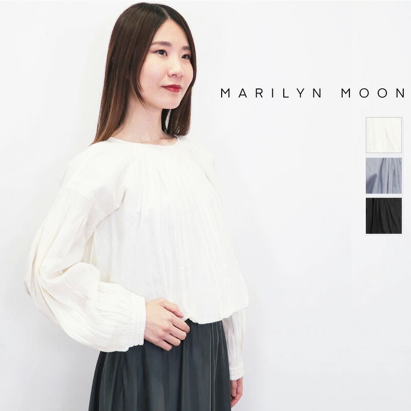 Marilyn Moon ブルゾン アウター プリーツフェイクレザー