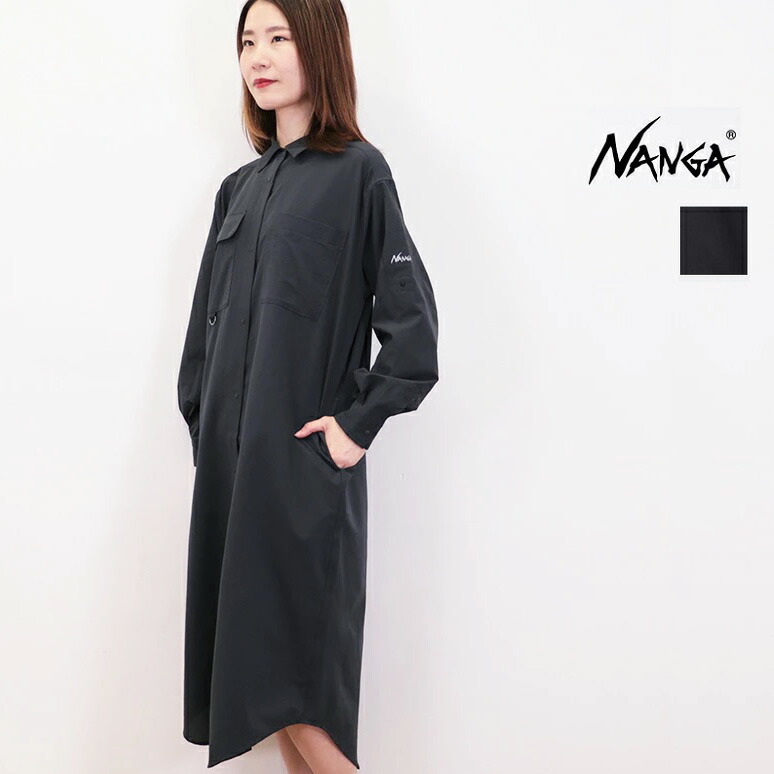 試着のみ美品　NANGA ワンピース　ワッフル　ブラック 楽天市場】ナンガ エコハイブリッド ワッフルワンピース
