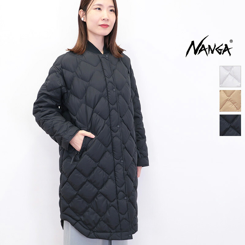 NANGA ナンガ ND2442-1C603-B リブカラー キルティングダウンコート キルト落ちこむ RIB COLLAR QUILTED DOWN COAT W | 24AW アウター 秋冬
