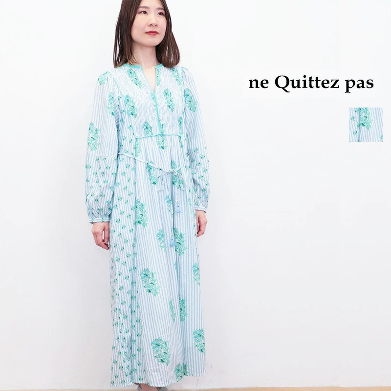 楽天市場】ne Quittez pas (ヌキテパ) ワンピース ジャカード 花