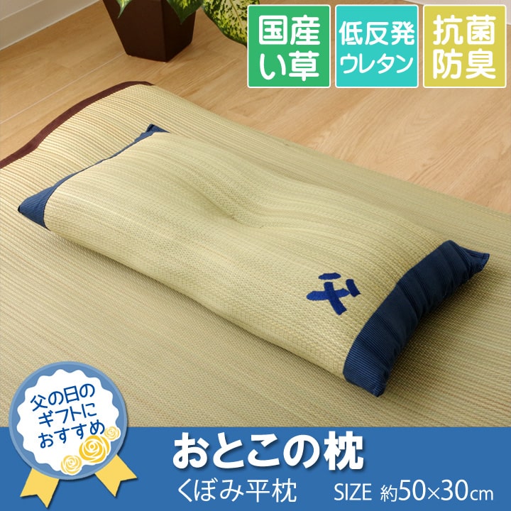 おしゃれい草枕 楽天市場】【メーカー直送品】おとこの枕 ハイパー くぼみ平枕 43×63