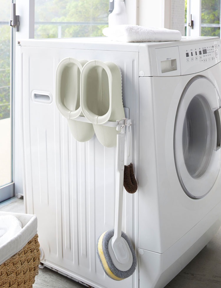 楽天市場 Plate マグネット洗濯ハンガー収納ラック プレート S 3918 洗面所 洗濯機 収納 フック 磁石 山崎実業 ａｐｕショップ