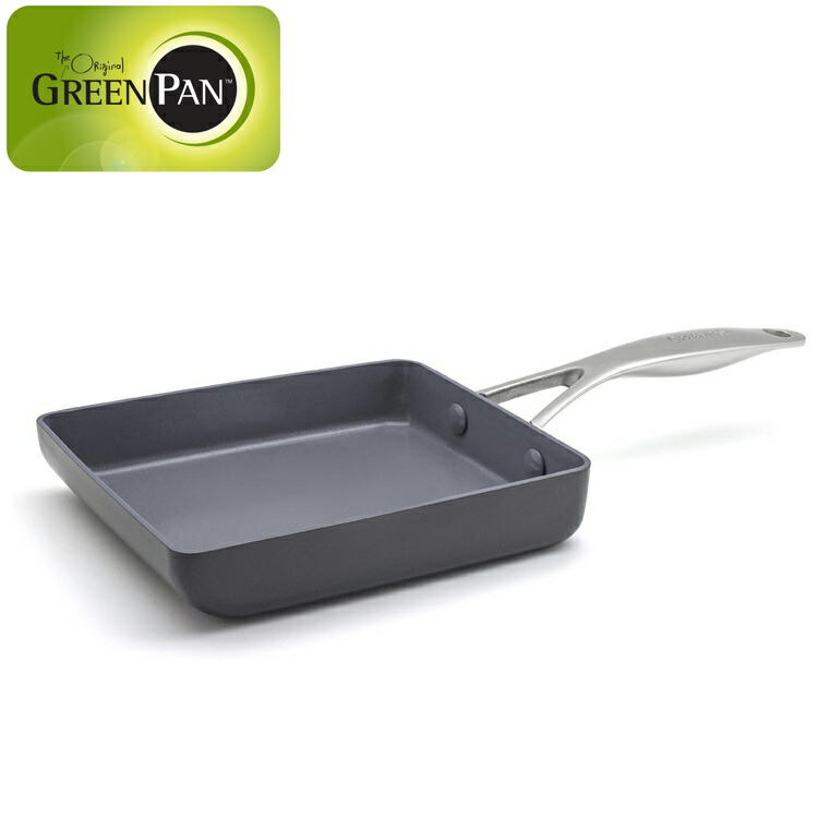 ヴェニスプロ エッグパン 【卵焼き器 GREEN PAN IH対応 ＩＨ ガス火 直火 ラジエント ハロゲン セラミックコーティング 料理 調理】 YY