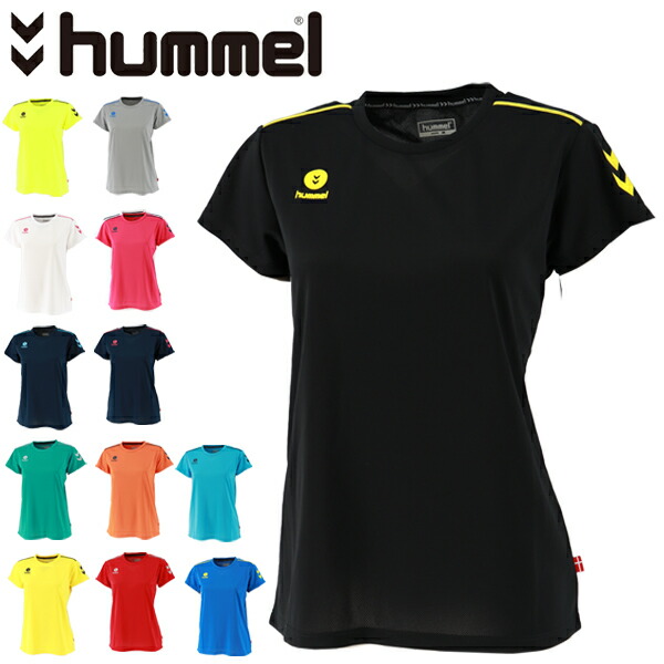楽天市場 Tシャツ 半袖 レディース ヒュンメル Hummel プラクティスシャツ スポーツウェア 女性 クルーネック ワンポイント プラシャツ トップス フィットネス 自宅トレーニング ジム 宅トレ Hly2100 Apworld